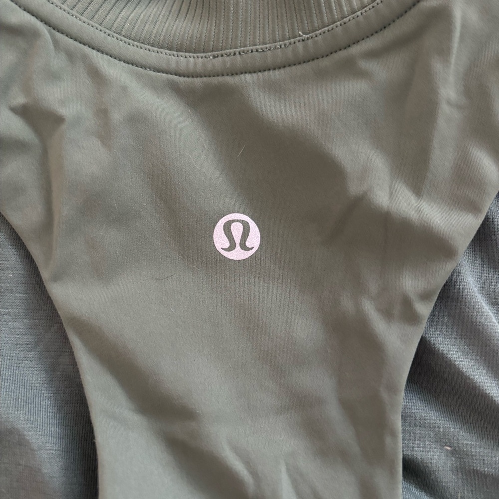 Lululemon Athletica Fitted Green Tank Top